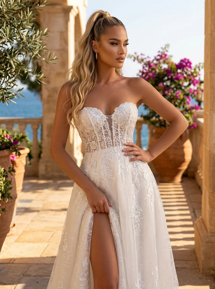 Clarisse 600531 Floral Lace Bridal Dress