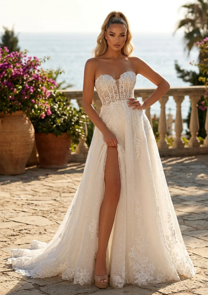 Clarisse 600531 Floral Lace Bridal Dress