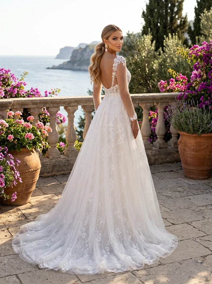 Clarisse 600533 Floral Lace Bridal Dress