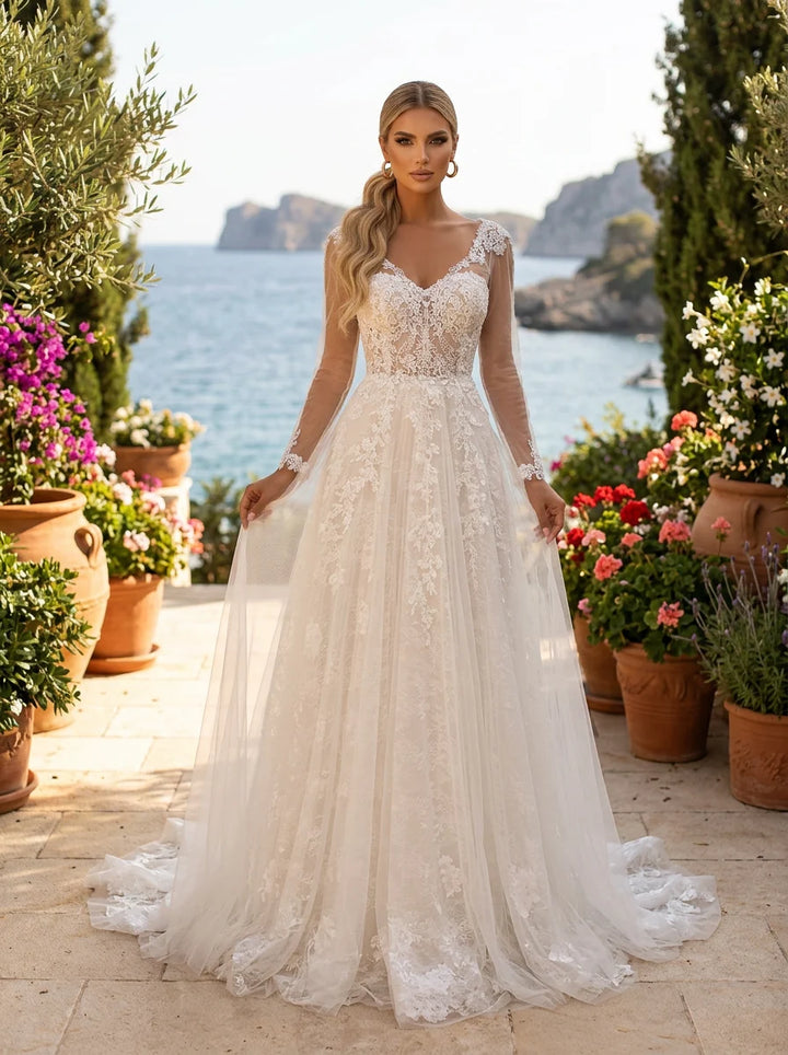 Clarisse 600533 Floral Lace Bridal Dress
