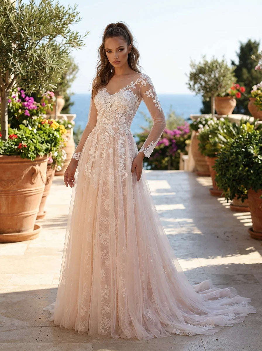 Clarisse 600533 Floral Lace Bridal Dress