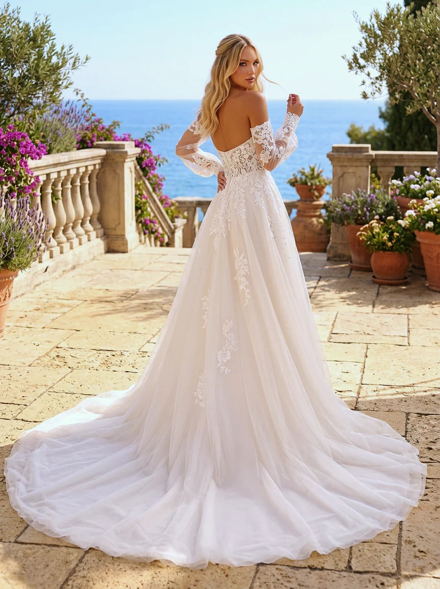 Clarisse 600541 Floral Lace Bridal Dress