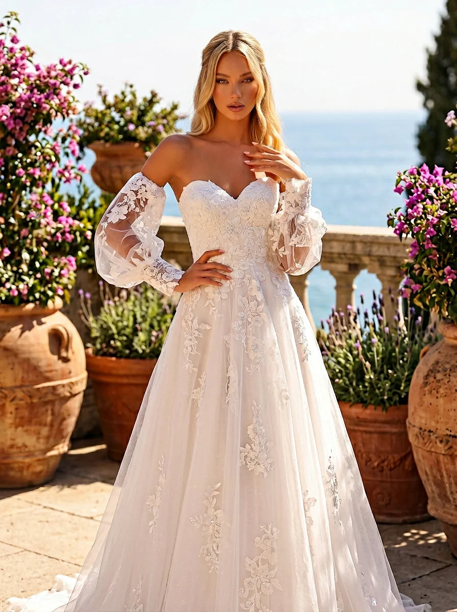 Clarisse 600541 Floral Lace Bridal Dress