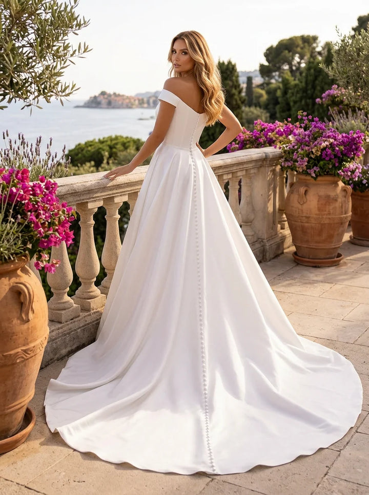 Clarisse 600546 Off Shoulder Bridal Dress