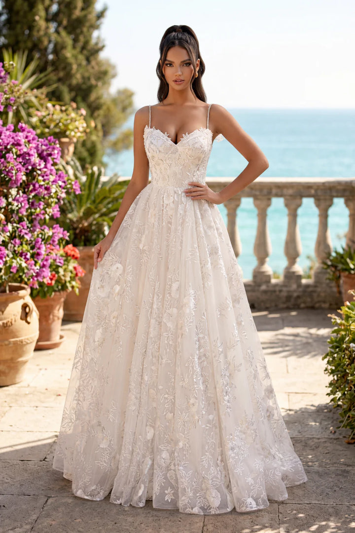 Clarisse 600548 Cold Shoulder Bridal Dress