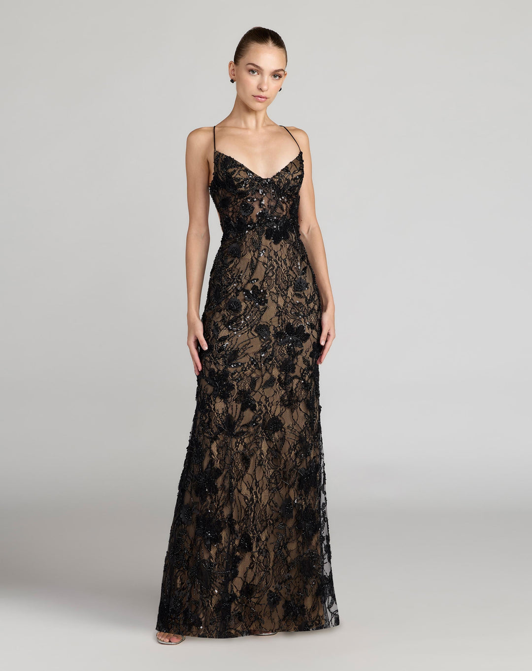 Mac Duggal 68892 Dress - Black Nude