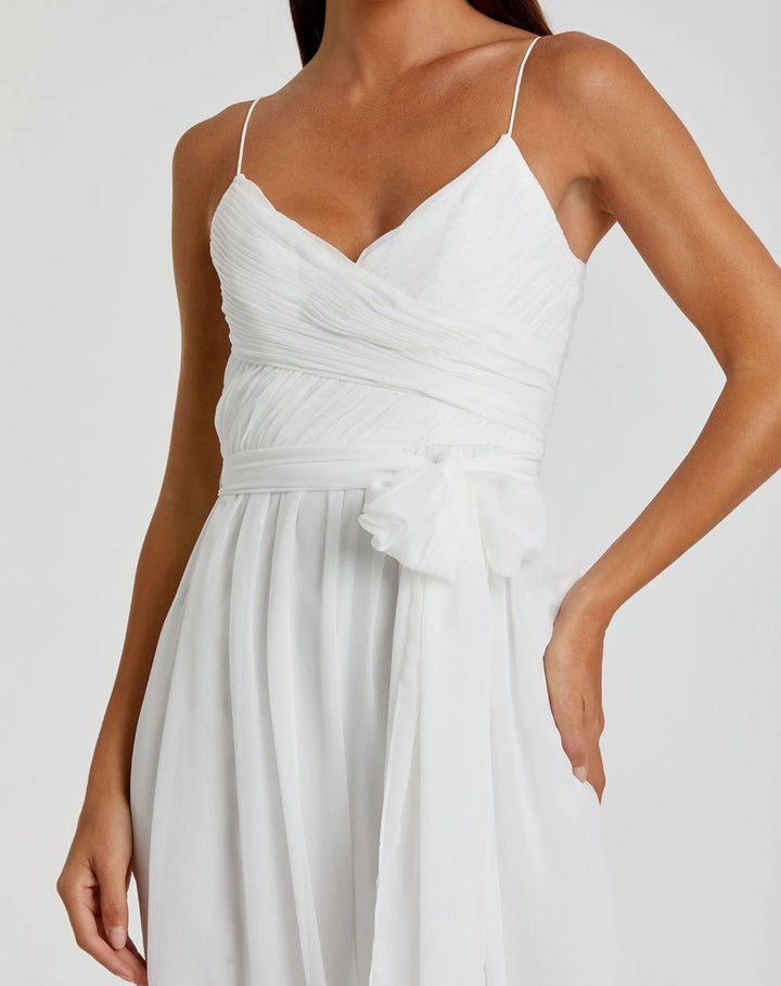 Mac Duggal 70100 Flowy Faux Wrap Jumpsuit