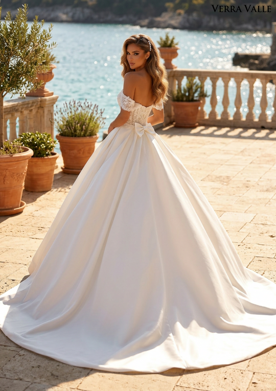 Clarisse 900404 Detachable Off-Shoulder Bridal Dress