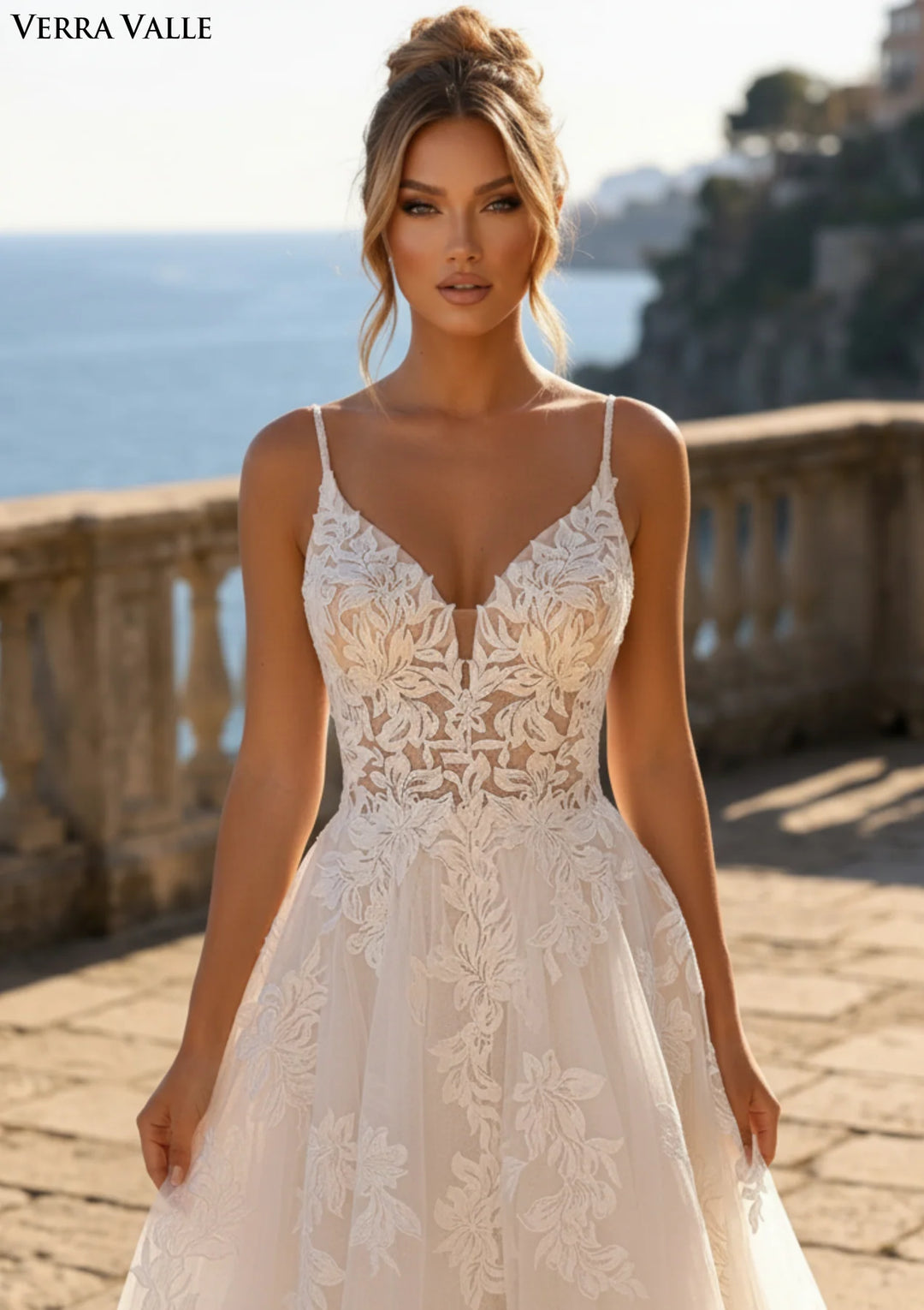 Clarisse 900412 Floral Lace Bridal Dress