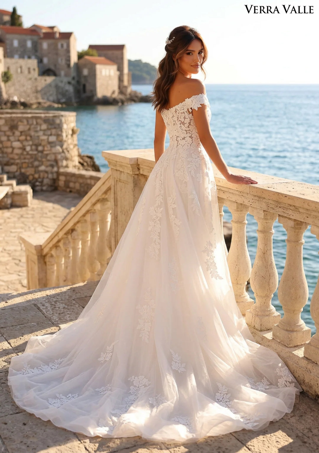 Clarisse 900414 Floral Lace Bridal Dress