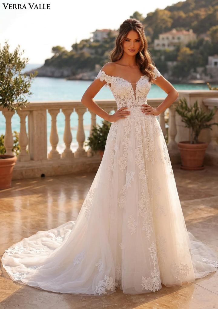 Clarisse 900414 Floral Lace Bridal Dress