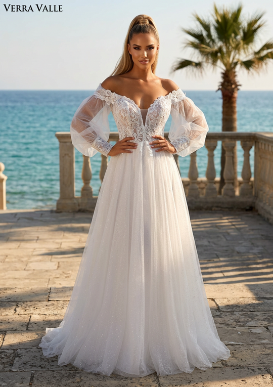 Clarisse 900417 Floral Lace Bridal Dress