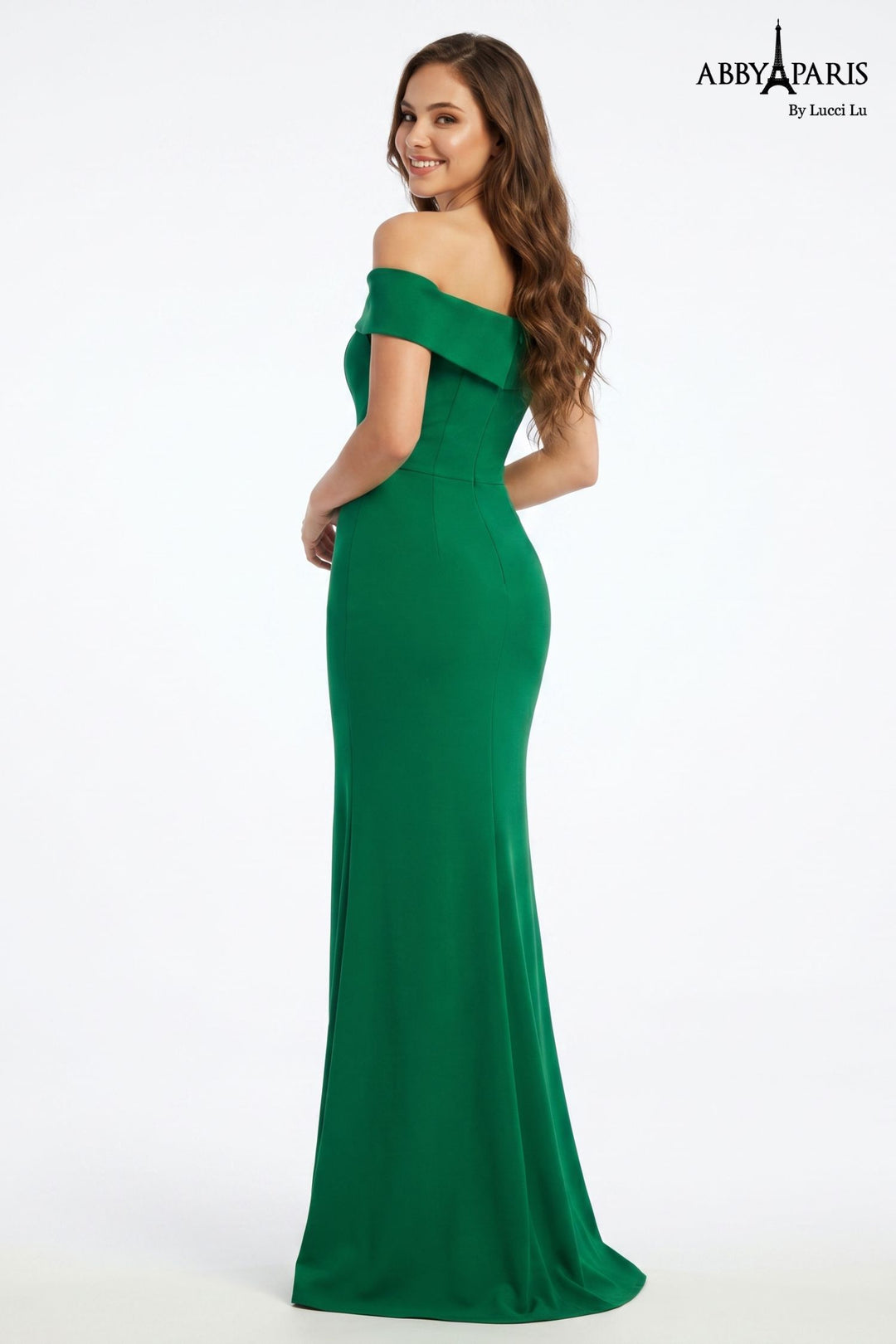 Abby Paris 93128 Off Shoulder High Slit Prom 2026 Dress