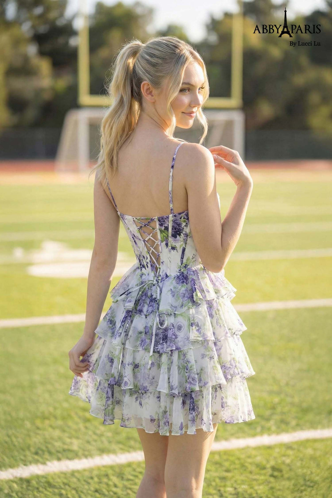 Abby Paris 94238 Ruffled Sweetheart Homecoming Dress