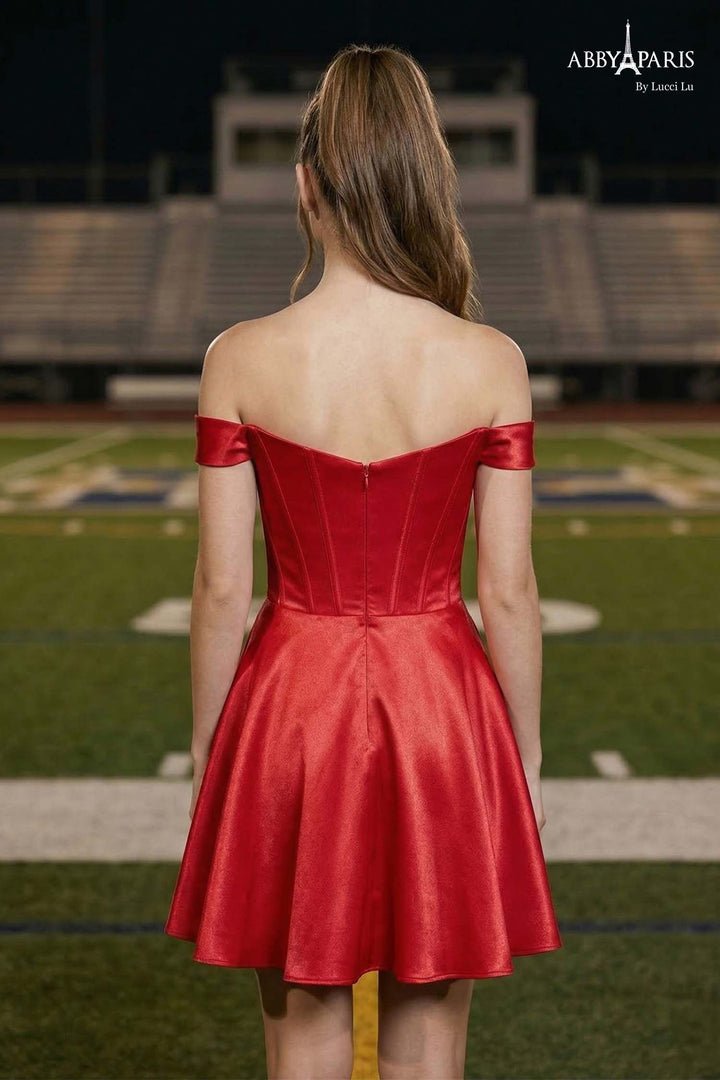 Abby Paris 94284 Off Shoulder Homecoming Dress