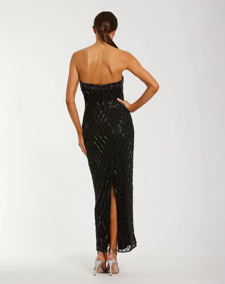 Mac Duggal 94288 Strapless Embellished Column Dress