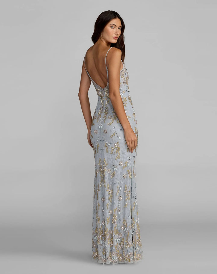 Mac Duggal 94311 Embellished Lace Sleeveless Gown