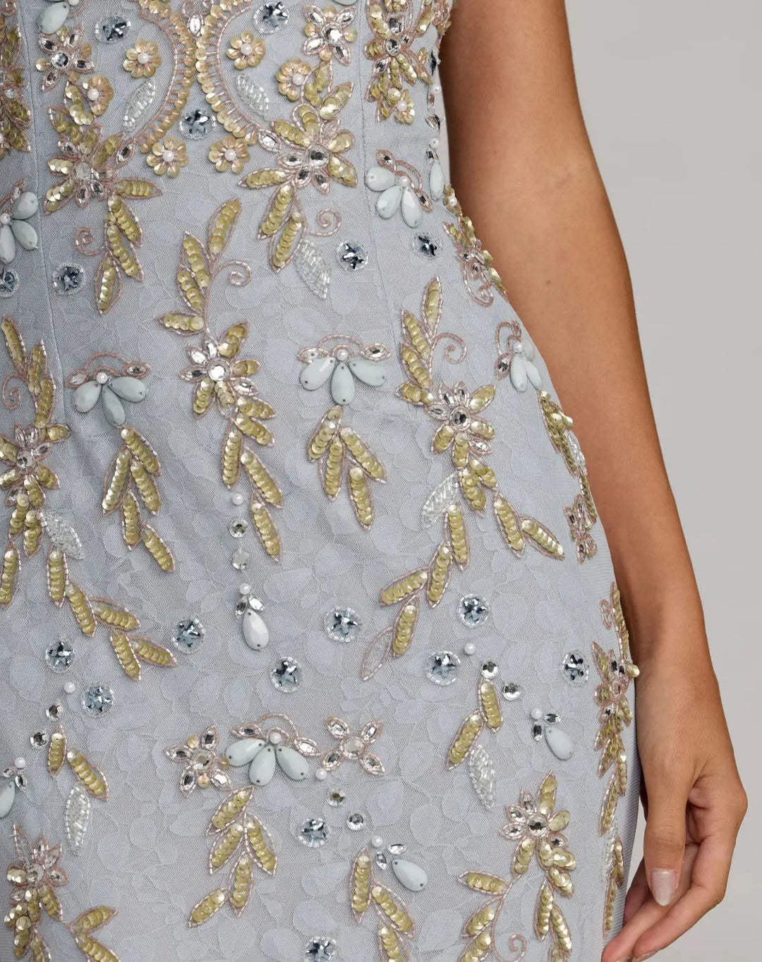 Mac Duggal 94311 Embellished Lace Sleeveless Gown