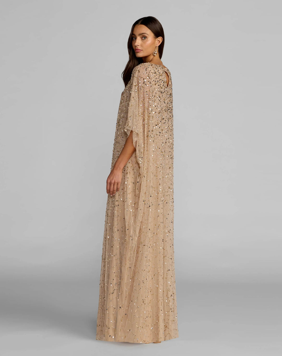 Mac Duggal 9475 Sequin Embellished Kaftan Gown