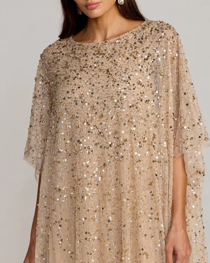 Mac Duggal 9475 Sequin Embellished Kaftan Gown