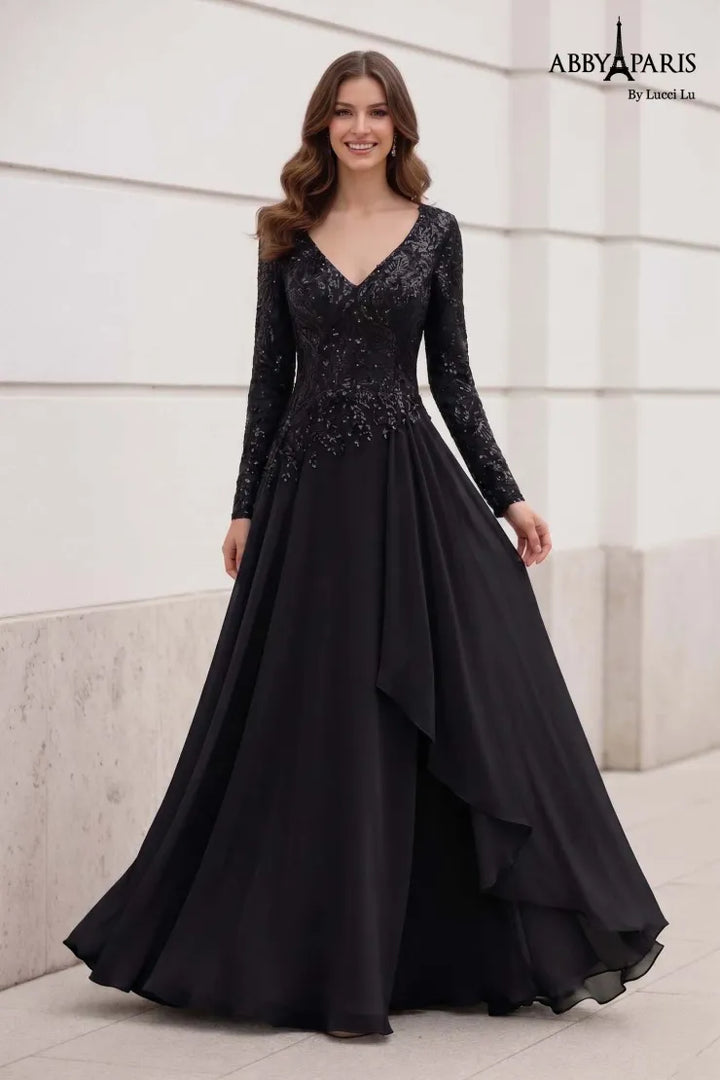 Abby Paris 96095 Beaded Mother of the Bride Dress
