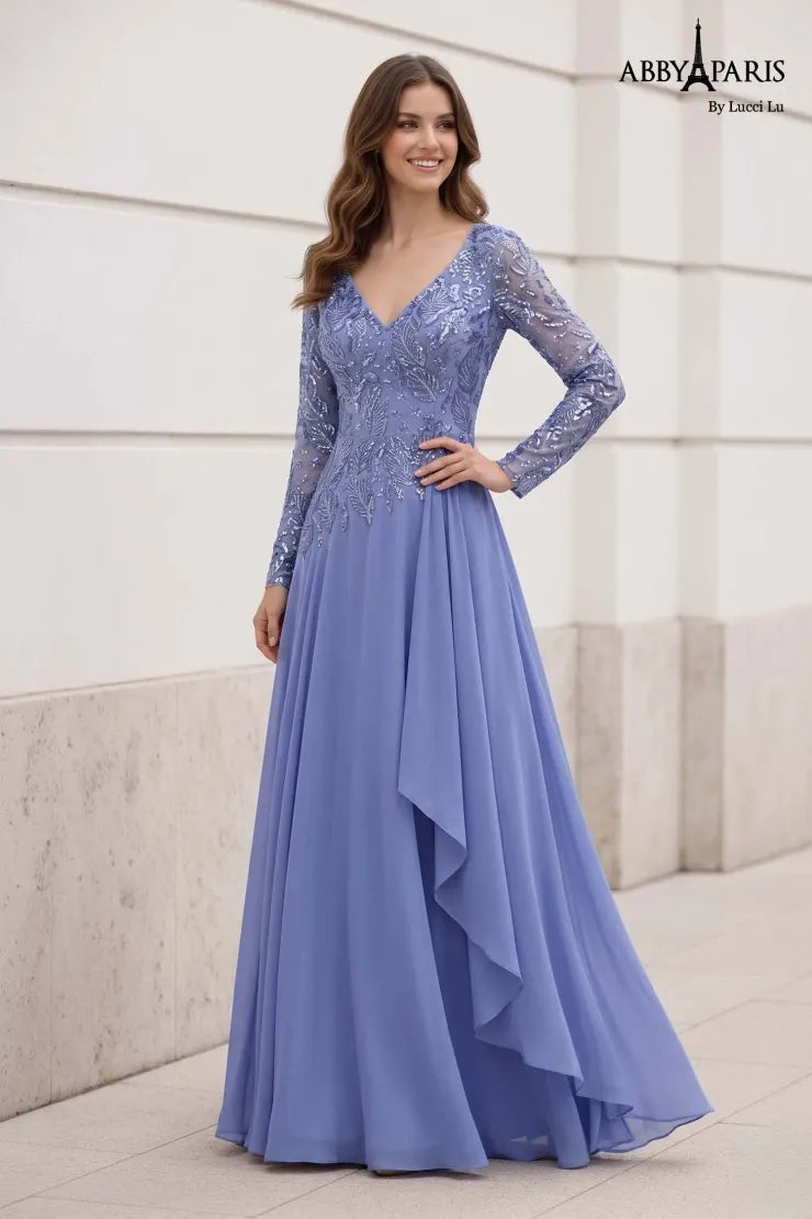 Abby Paris 96095 Beaded Mother of the Bride Dress