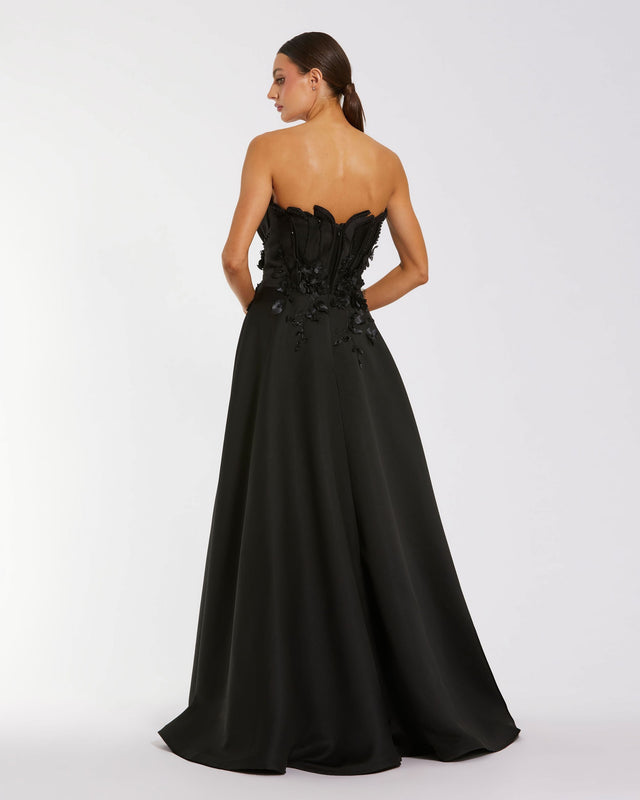 Mac Duggal 67911 Ruffle Tiered Cut-Out Chiffon Gown