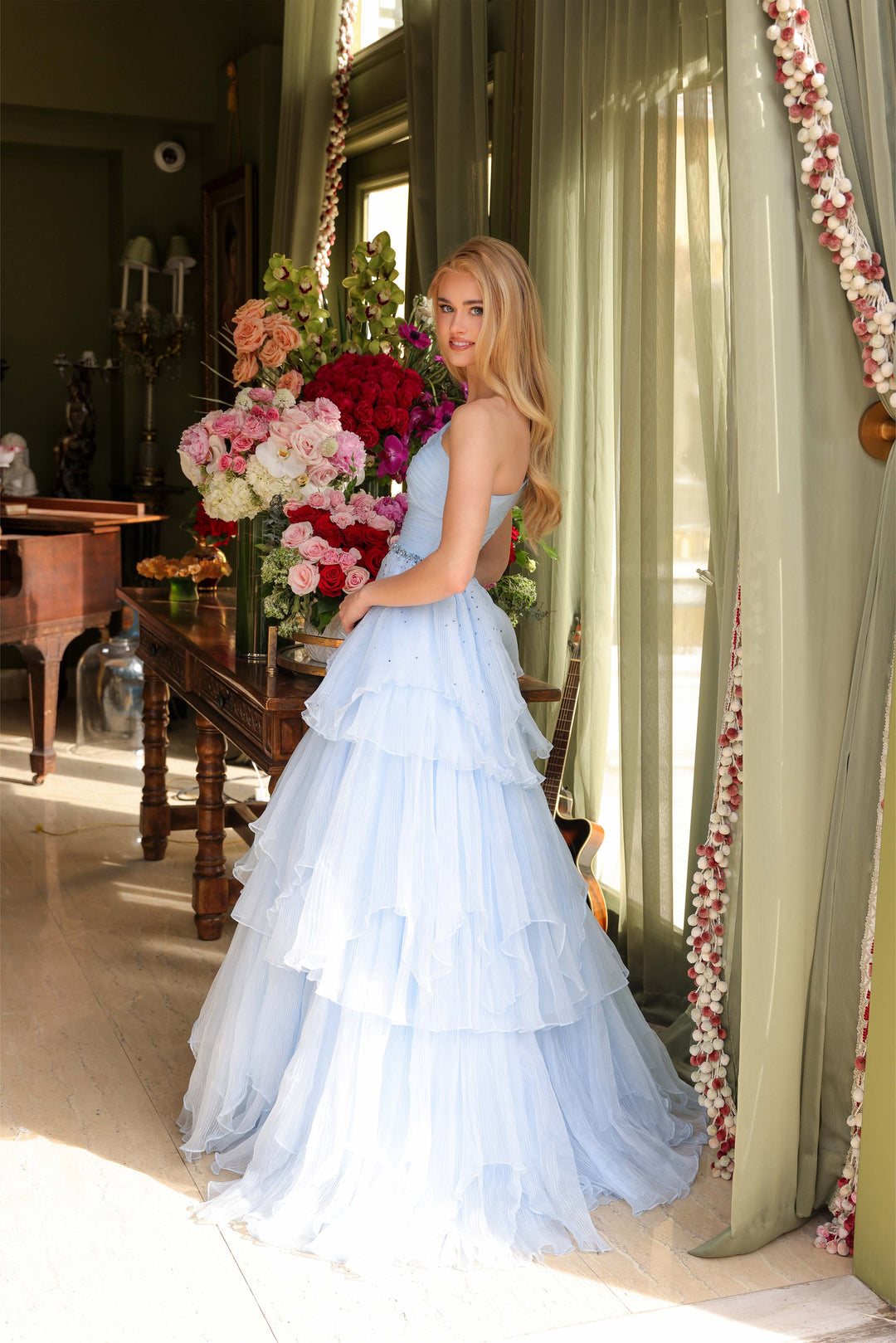 Ava Presley 29131 Asymmetrical Off-Shoulder Prom 2026 Dress