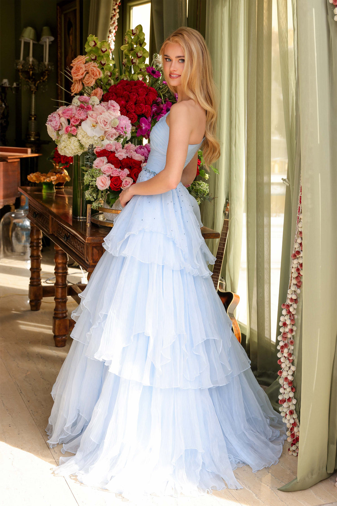 Ava Presley 29131 Asymmetrical Off-Shoulder Prom 2026 Dress