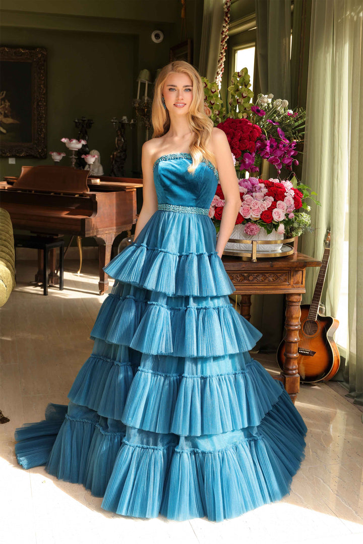 Ava Presley 29529 Ruffled Open Back Prom 2026 Dress