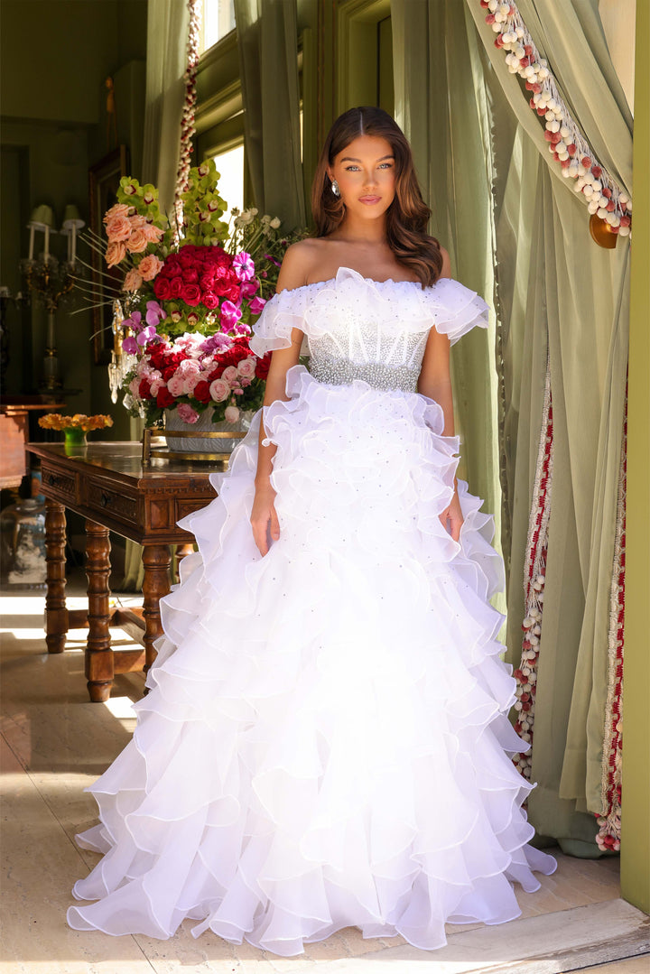 Ava Presley 29533 Off-Shoulder Beaded Prom 2026 Dress
