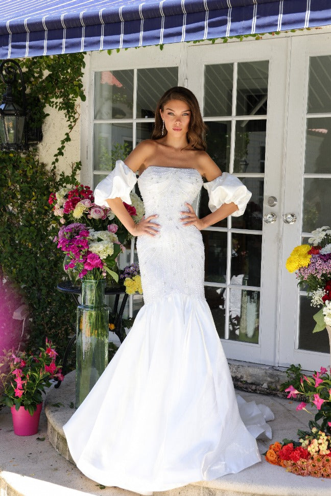 Ava Presley 29243 Beaded Mermaid Bridal Dress
