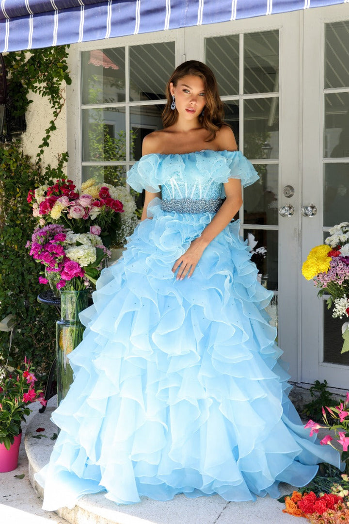 Ava Presley 29533 Off-Shoulder Beaded Prom 2026 Dress