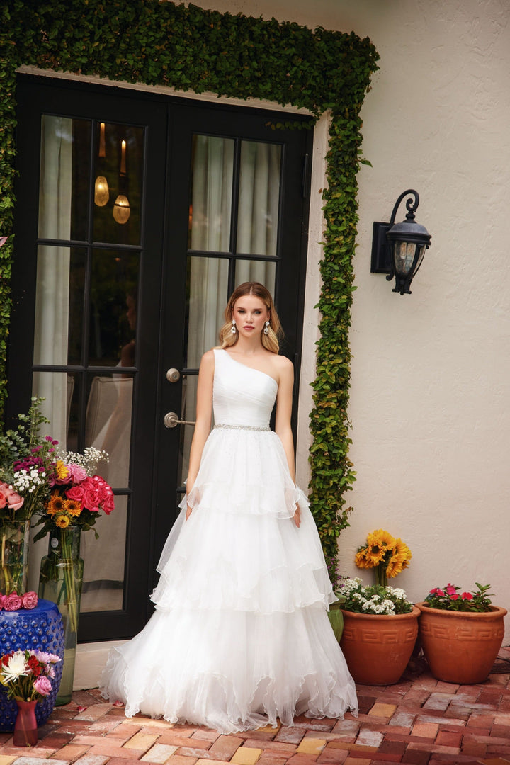 Ava Presley 29131 Asymmetrical Off-Shoulder Prom 2026 Dress