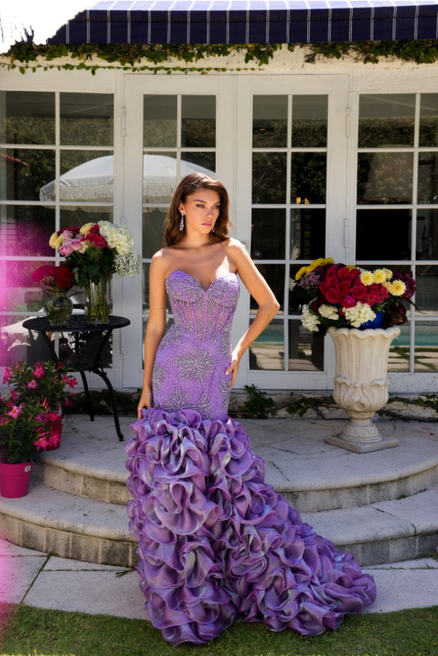 Ava Presley 39564 Illusion Corset Beaded Prom 2026 Dress