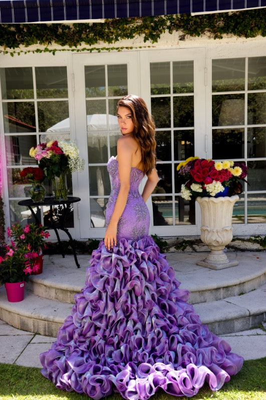 Ava Presley 39564 Illusion Corset Beaded Prom 2026 Dress