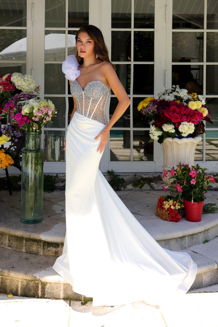 Ava Presley 39558 One-Shoulder Beaded Mermaid Prom 2026 Dress