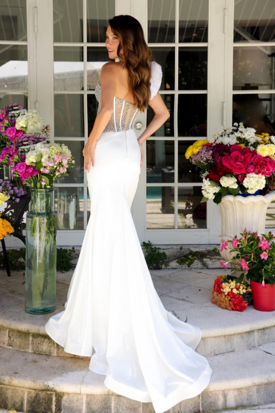 Ava Presley 39558 One-Shoulder Beaded Mermaid Prom 2026 Dress