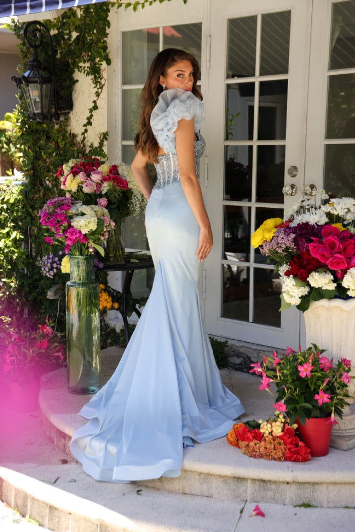 Ava Presley 39558 One-Shoulder Beaded Mermaid Prom 2026 Dress
