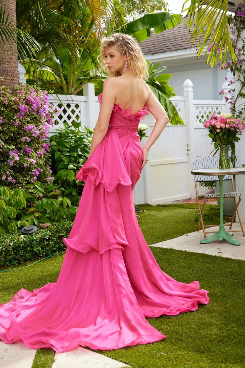 Ava Presley 40532 Off-the-Shoulder Sleeveless Draped Ruched Bodice Prom 2026 Dress