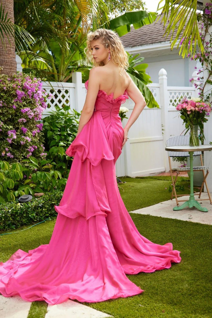 Ava Presley 40532 Off-the-Shoulder Sleeveless Draped Ruched Bodice Prom 2026 Dress