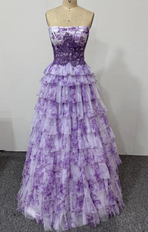 Ava Presley 47106 Strapless Sleeveless Corset Prom 2026 Dress