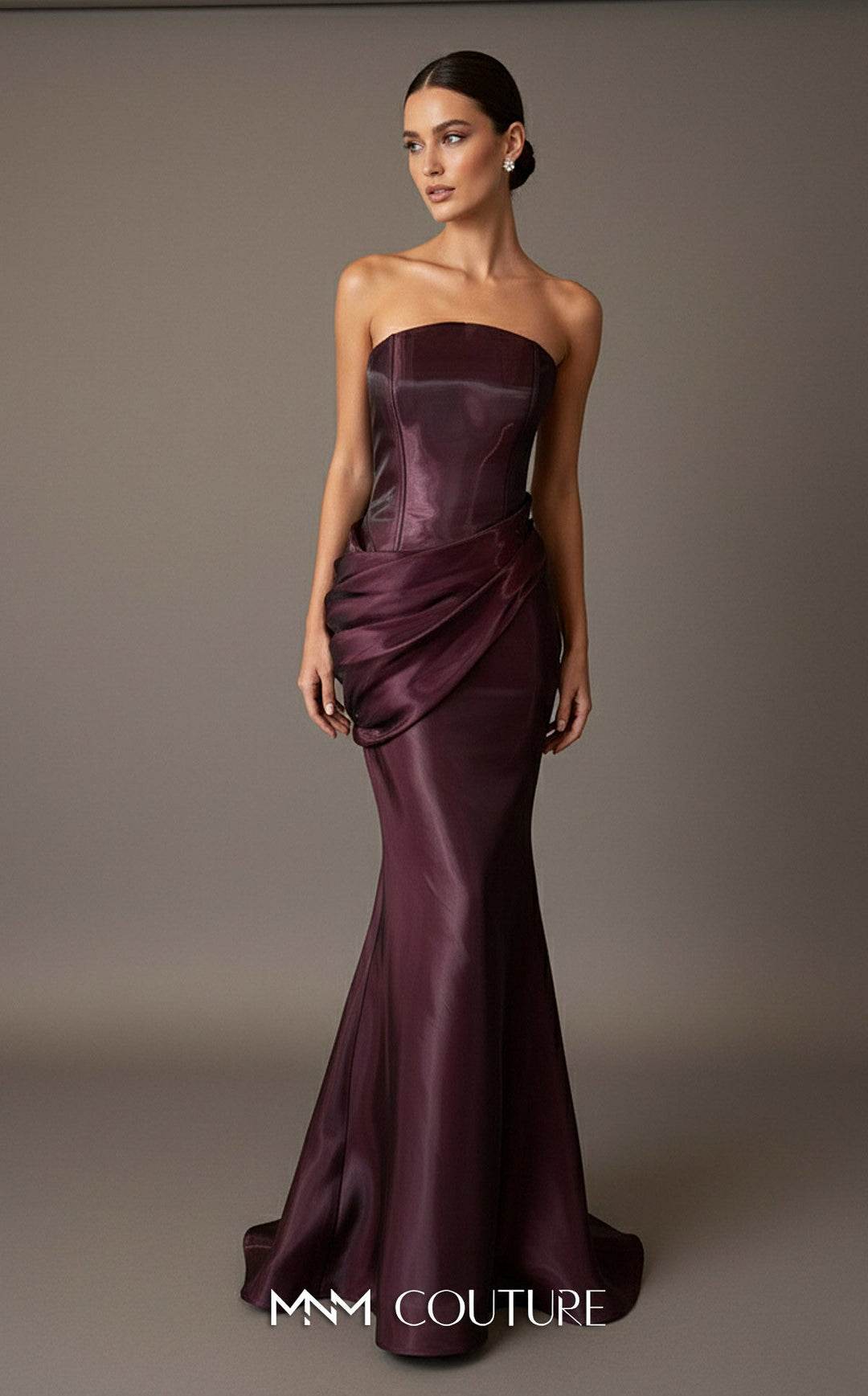 MNM Couture B1194 Strapless Floor-Length Couture Dress