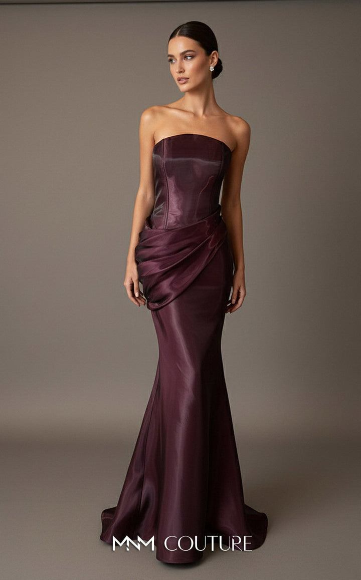 MNM Couture B1194 Strapless Floor-Length Couture Dress