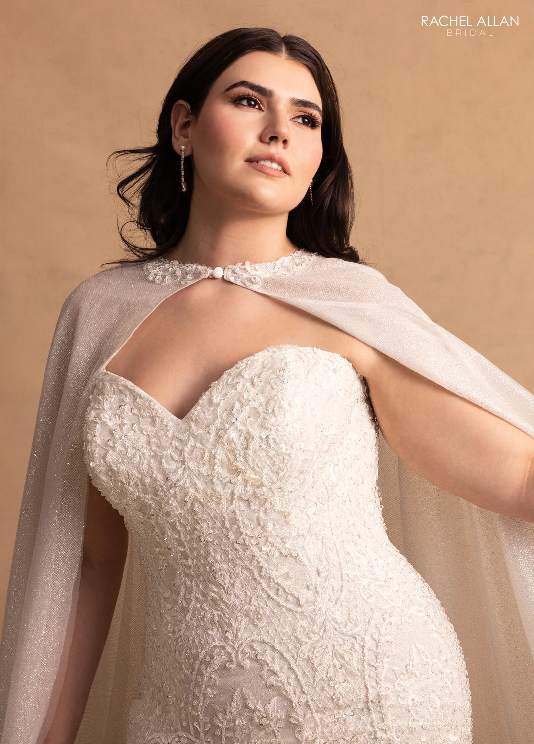 Rachel Allan M781 Glitter Lace Bridal Dress