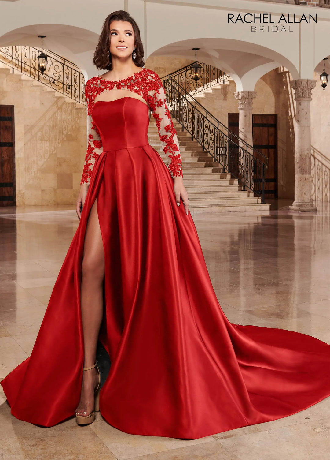 Rachel Allan RB5020 Corset Bodice Evening Dress