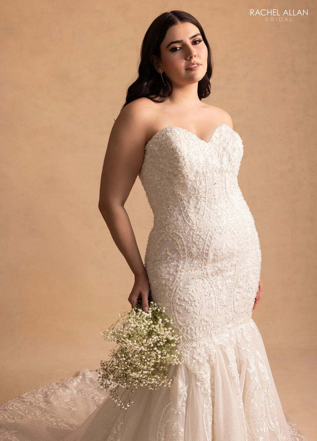 Rachel Allan M781 Glitter Lace Bridal Dress