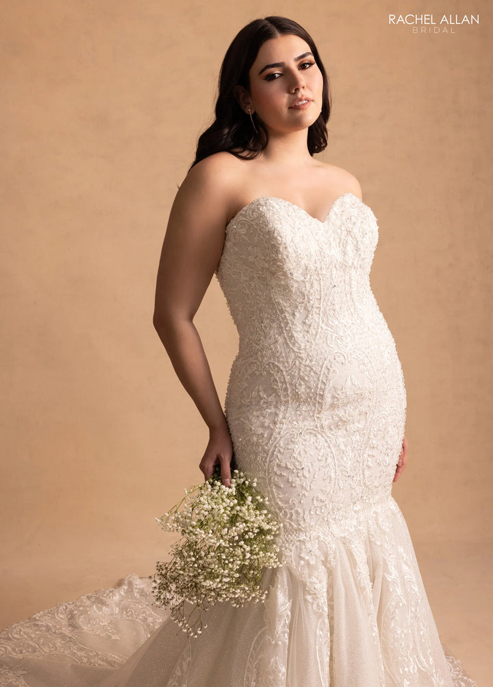 Rachel Allan M781 Glitter Lace Bridal Dress