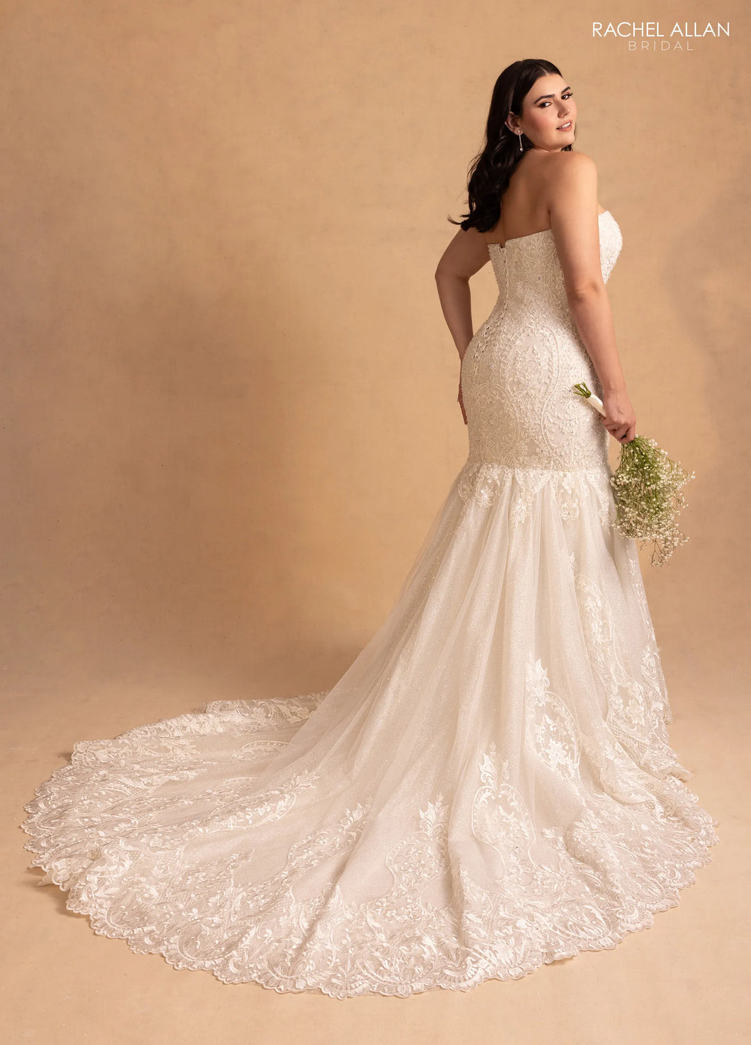 Rachel Allan M781 Glitter Lace Bridal Dress