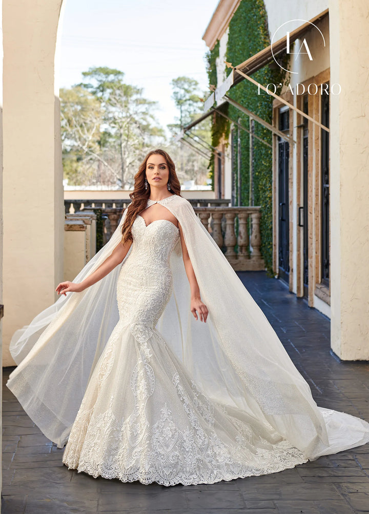 Rachel Allan M781 Glitter Lace Bridal Dress